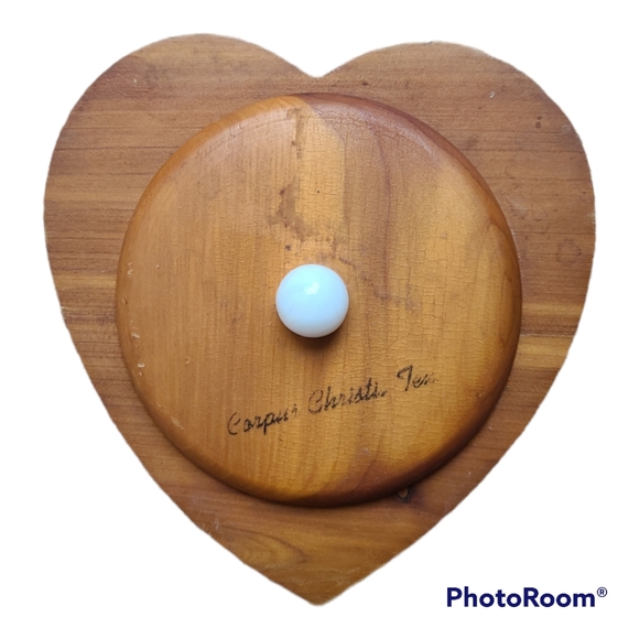 Other - Wooden Heart Trinket Box from Corpus Christie Texas ~1980's